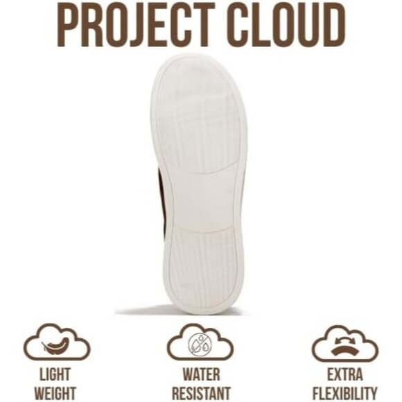 ⚡ Men Chocolate Brown Genuine Suede Faux Leather Memory Foam Insole Sneaker - Picture 4 of 5